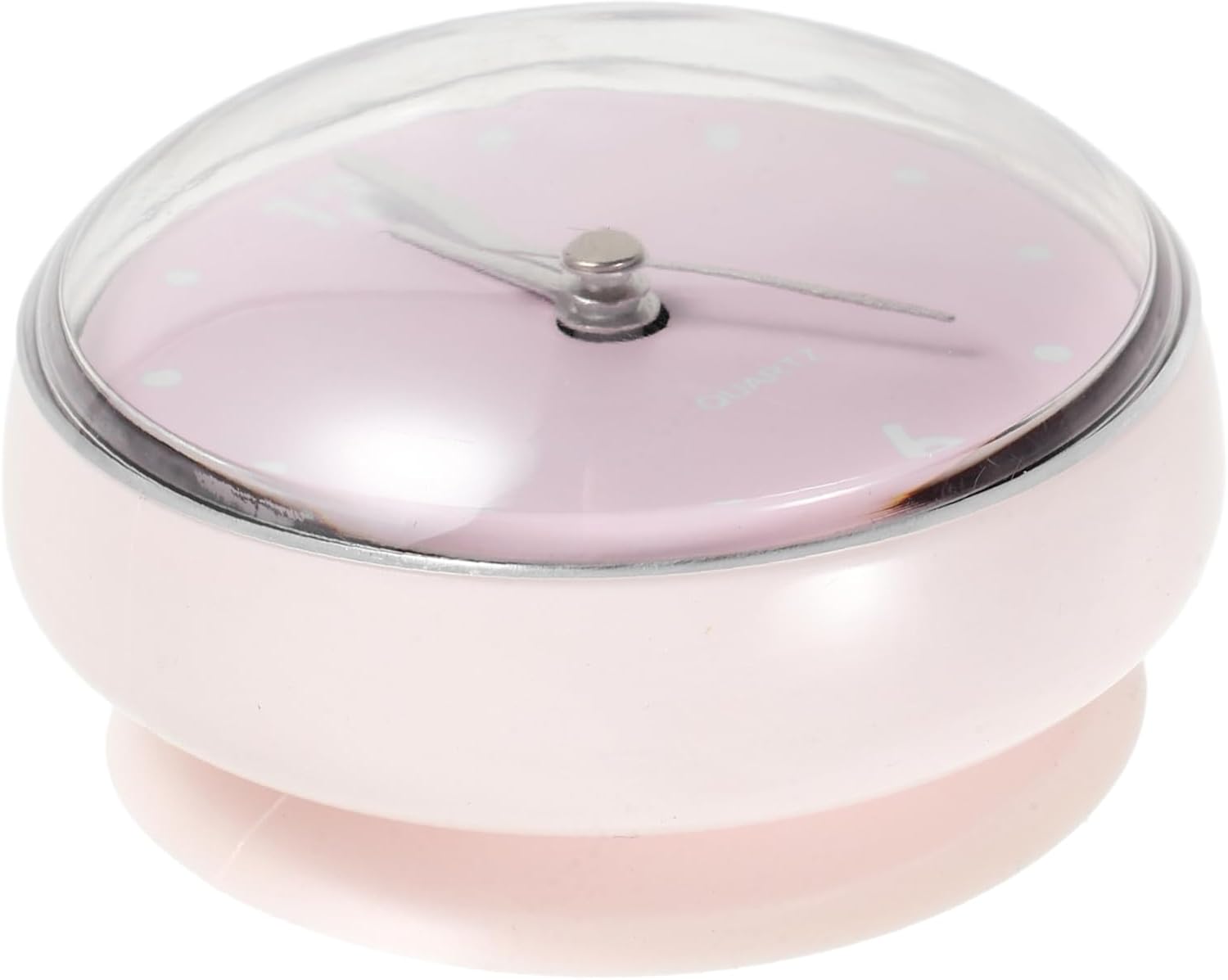 2pcs Mini Bathroom Clock Cup Battery Operated Wall Clock for Shower and Humid Environments Decorative Design for Use