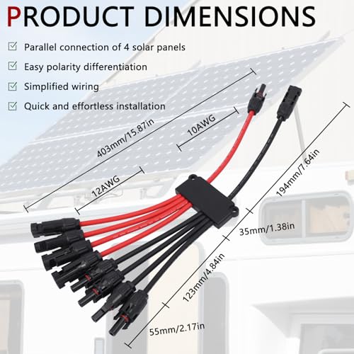 Divisor de cable solar MC4 sin herramientas con protección IP68 total 3
