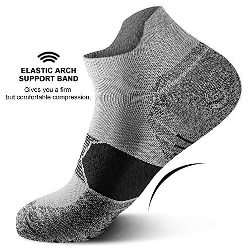 Paplus Compression Running Socks Women (6 Pairs), Ankle Athletic Socks Low Cut With Arch Support #TOP3