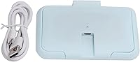 Vista 1 de Portátil USB Wet Wipe Warmer Termostato Temperatura Azul Claro Calor Doble Capas Cubierta Bebé Wet Wipe Calentador