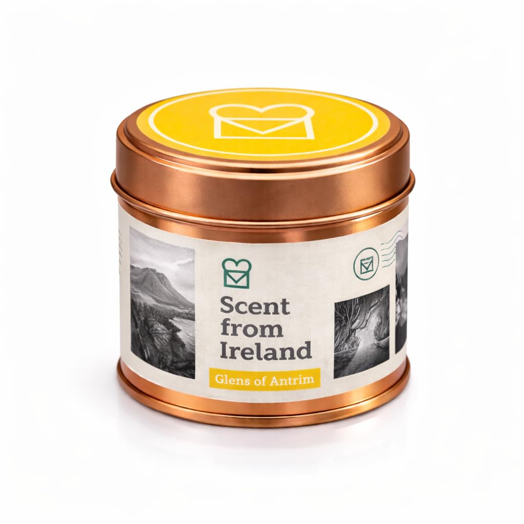 Scent From Ireland Glass of Antrim Candle 260g - Citrus & Gooseberry