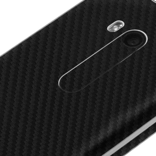Skinomi Black Carbon Fiber Full Body Skin Compatible With Nokia Lumia 822 (Full Coverage) Techskin With Anti-Bubble Clear Film Screen Protector #TOP7