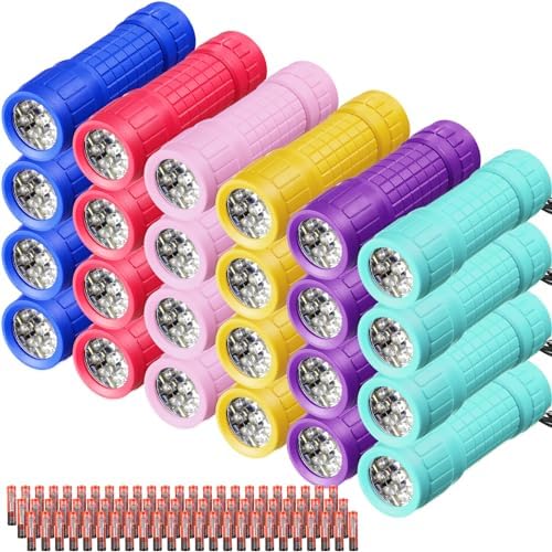 KunHe Pack 60 Small Mini Flashlight Bulk Flashlights Aluminum LED