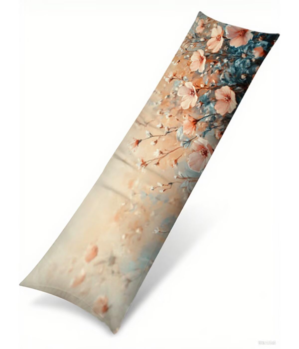 Funda de Almohada Grande 50 x 180 cm Retro Almohada para Dormir de Lado Planta Doble Cara Impresión Suave Terciopelo Cojines Cama, con Cremallera Invisible Funda Cojines para Cama, Sofá B1-1349