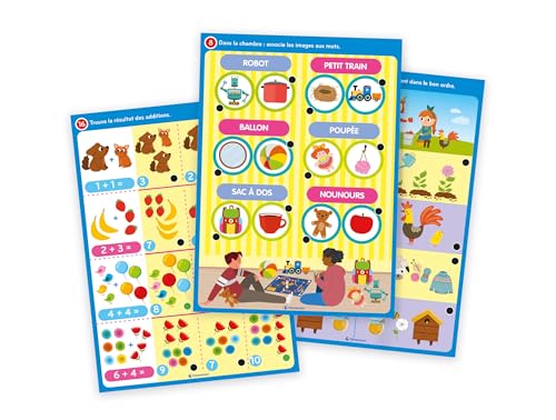 Clementoni | Mon Stylo Interactif – La Petite École pour Enfants 4 à 6 Ans | Jeu Éducatif Interactif | 16 Activités | Stylo Sonore et Lumineux | Préparation à l'École Primaire | | Ideé Cadeau Enfant