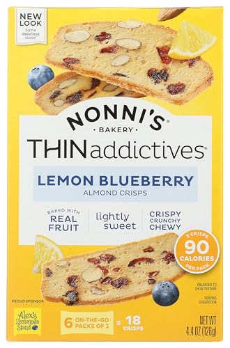 Nonni's Lemon Blueberry Almond Thins, 4oz