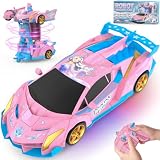 Voiture Télécommandée Fille, 2 en 1 Robot Transform, Princesse Jouet Enfant