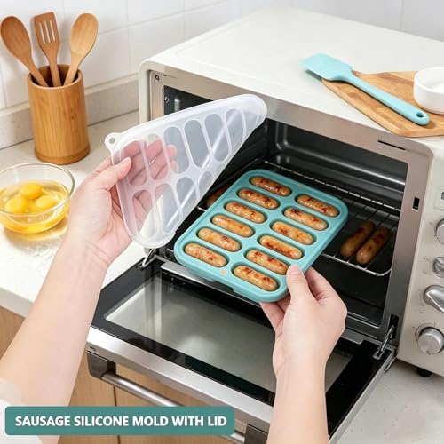 Molde de Silicona para Salchichas con Tapa miniatura 2