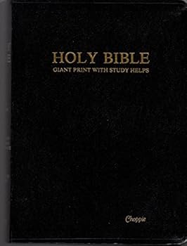 The Holy Bible Giant Print With Study Helps Old and New Testaments in the King James Version Dugan edition (710) Black Image Buffalo Leather Dictionary Concordance Red Letter 1984