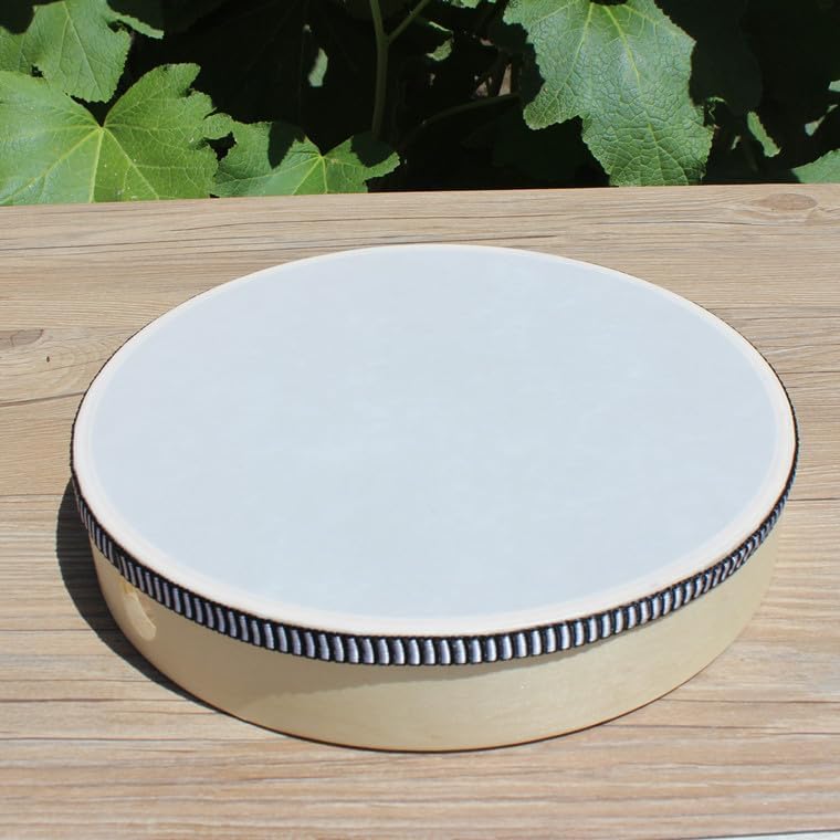 Miniatura 7 de Tambor de mano de 10 pulgadas, 8 pulgadas, 6 pulgadas, juego de batería de madera musical, instrumento de percusión educativa, tambor de marco de