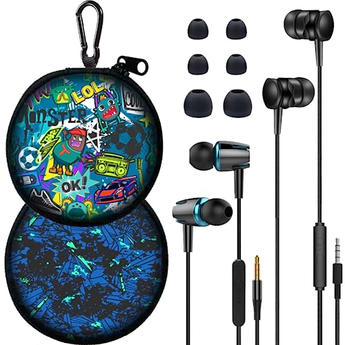 GOGOSINIS 2 Packs of Earbuds Set with case for Kids...