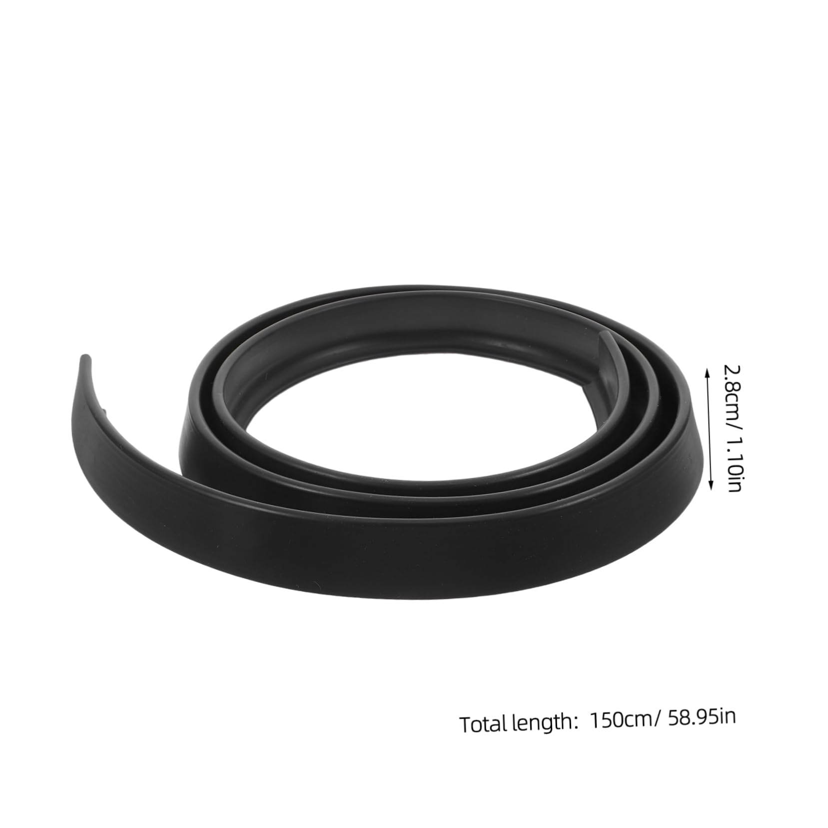 Cabilock Tub Self-Adhesive Bathroom Water Barrier Shower Floor Water Stopper Easy Install Long Lasting TPE Material