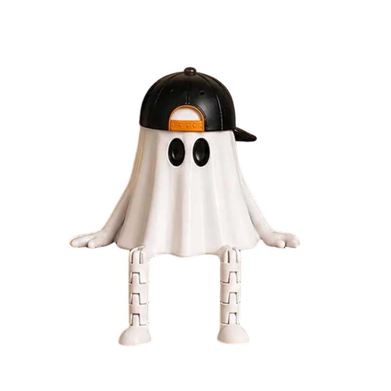 Corlidea Cute Scary Ghost Halloween Miniature Figurines, Pumpkin Witch Skeleton Ornaments Table Decoration for Indoor Outdoor Craft Party