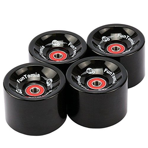 Roues de longboard 70 mm FunTomia pour le cruising urbain et les trajets