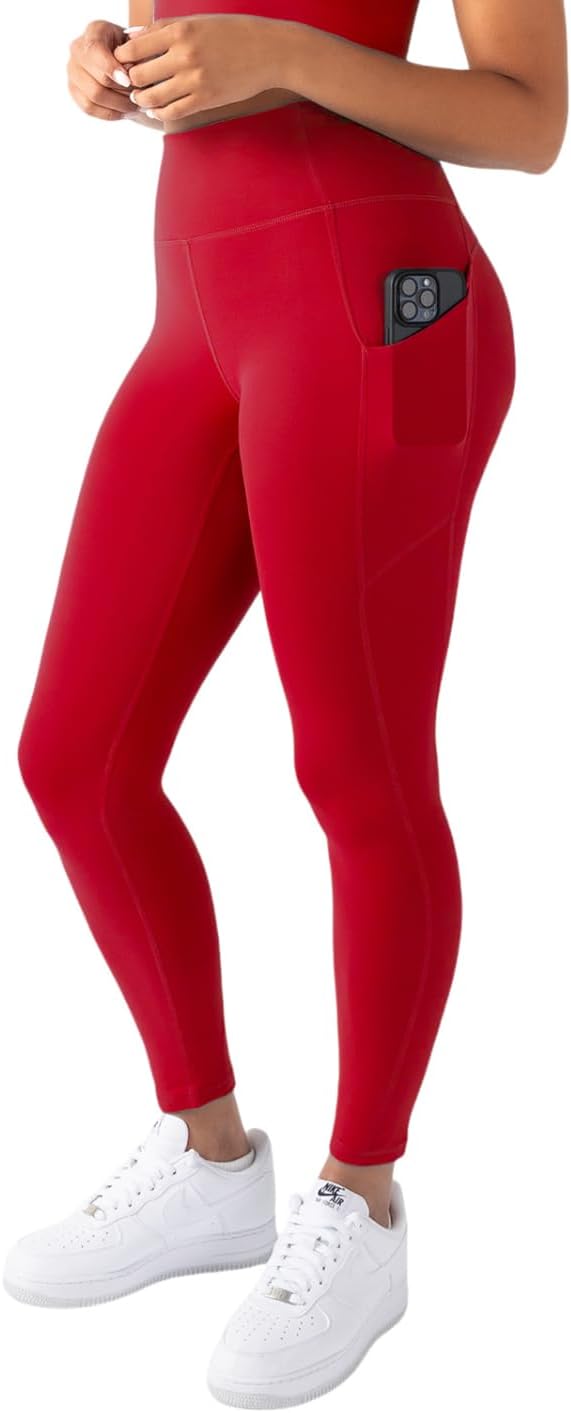 YITTY Active Workout Leggings for Womens – High Waisted Pocket Leggings, Yoga Pants for Workout Athletic, Gym