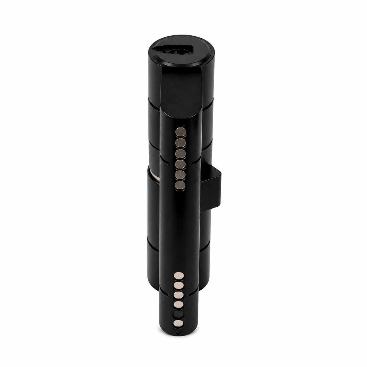 Abus Cylindre de Porte D66PS Noir avec Fonction Débrayable et Caractéristique Pre-Snap, 40x40 mm, 5 Clés Réversibles Incluses