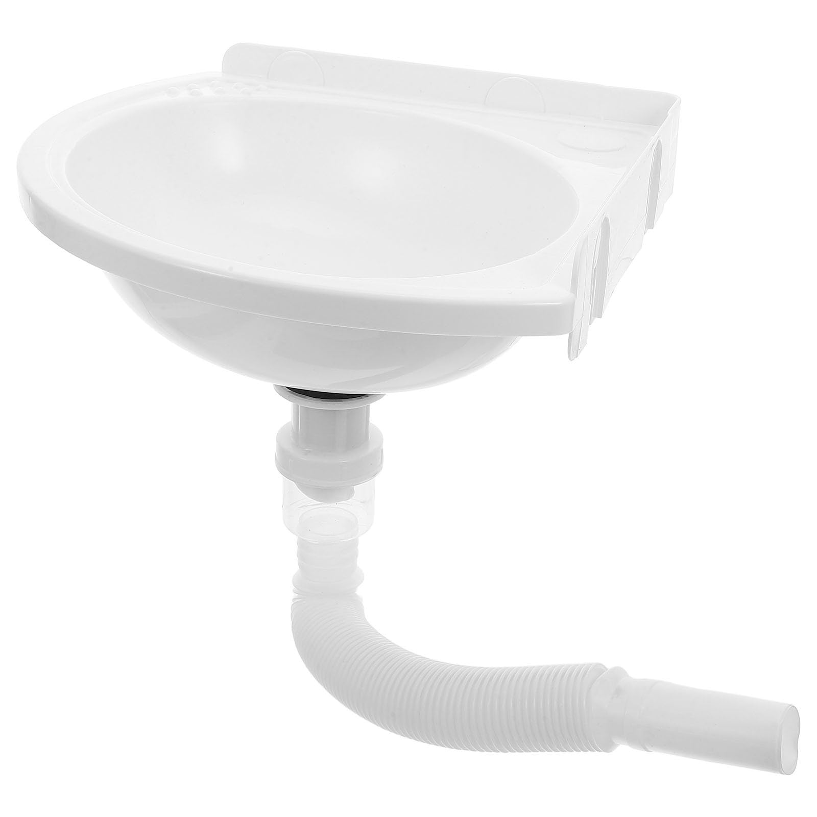 Lavabo de baño de esquina pequeño LIFKOME suspendido para ahorrar espacio