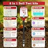 Soil pH Meter Smart Soil Moisture Meter with App Control Digital Soil Test Kit for Plants pH Sunlight Intensity Fertility pH EC Salt Soil Thermometer Humidity Moisture Meter for Garden Lawn Farming