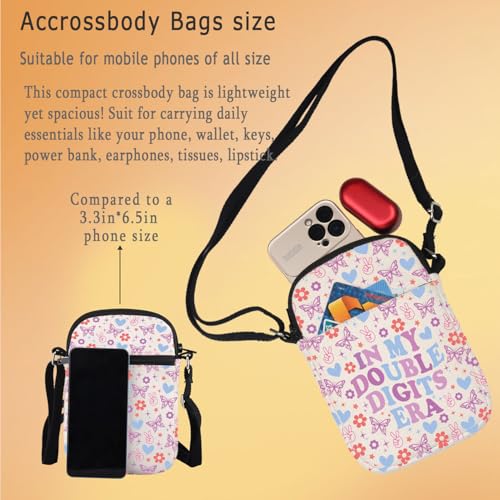 Gzrlyf In My Double Era Digits Crossbody Bag 10th Birthday Gift 10 Years Old Birthday Ten Birthdays Purse Wallet Party Bag3