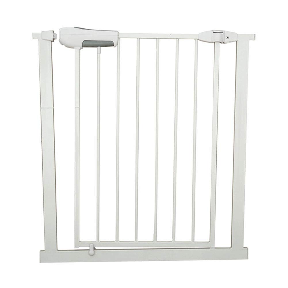 Cancelletto di Sicurezza Extra Largo espandibile in Metallo Walk Thru con Chiusura Automatica Cancello per Animali da Interno, Dimensioni Personalizzabili (Colore : Bianco, dimensi