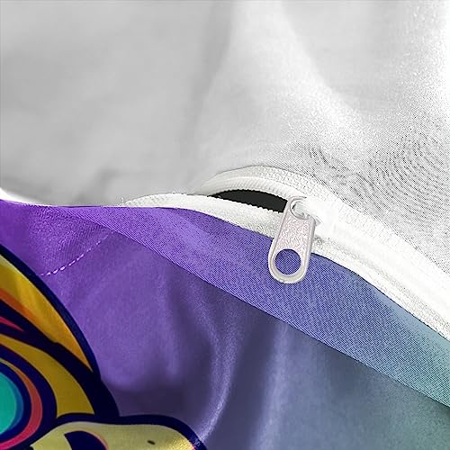 Parure de lit singes 3D anti-plis en microfibre douce pour lit double 200x200cm sans repassage - 8
