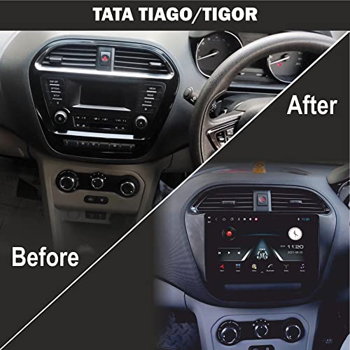 Image of 9 inch Android Car Stereo for Tata Tiago | 2GB RAM 32GB ROM | Full HD Display | WiFi GPS Bluetooth | Steering Wheel Control | Mirror Link | Coupler Fit | HD Reverse Camera | 1-Year Warranty