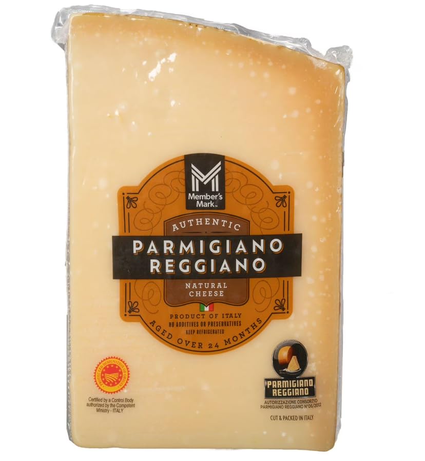 Parmigiano Reggiano by Argitoni, Parmigiano Reggiano Cheese DOP, Top Grade Italian Cheese, 20 Months Aged, Latteria Soresina, Imported from Italy, Vacuum sealed, 2 pound