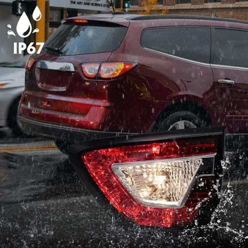 Image of FIONE for Chevy Traverse Inner Tail Lights Assembly 2013 2014 2015 2016 2017 Rear Brake Lamp Halogen model Passenger Side RH