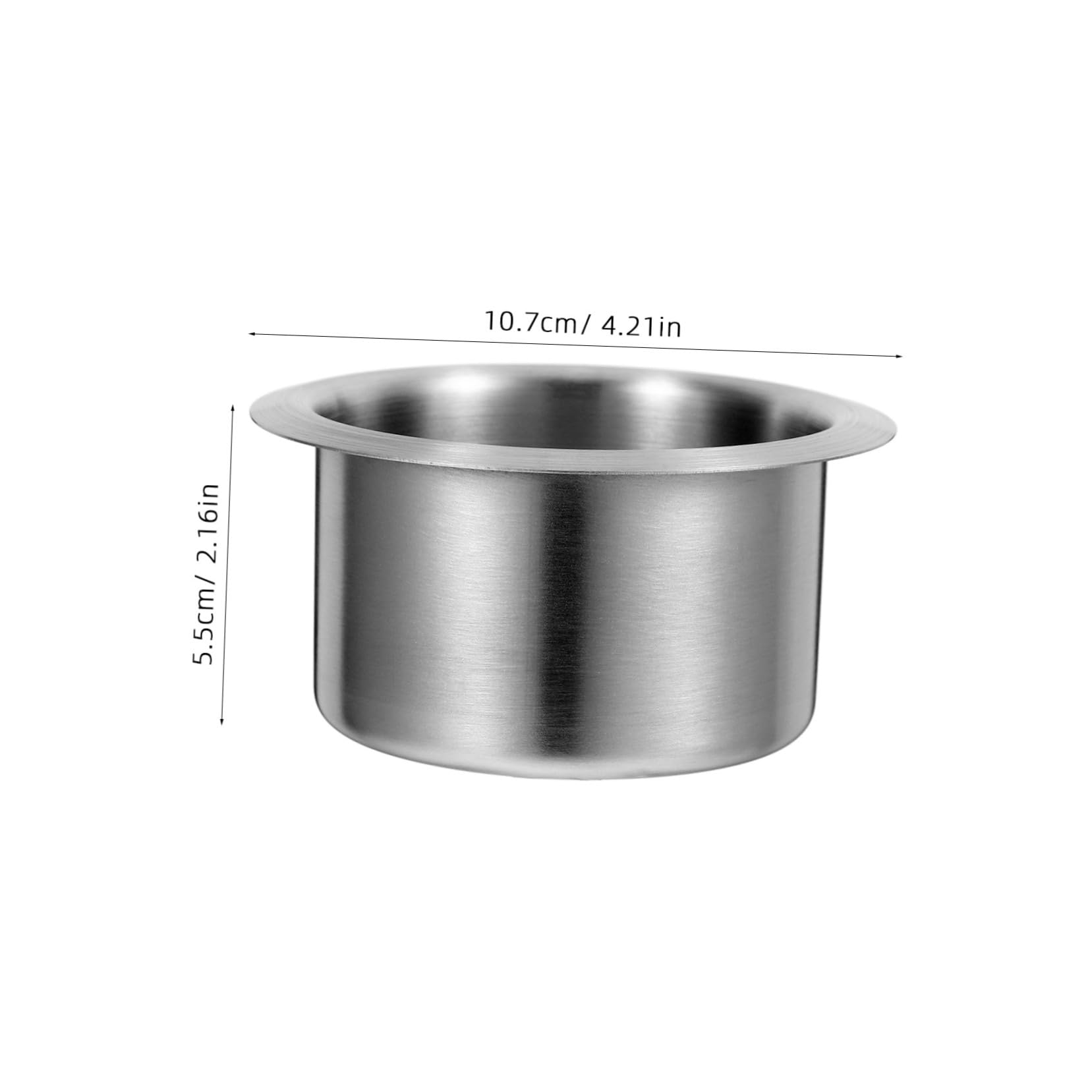 Porte-gobelet INOX Argenté Lot de 10, Camping-Cars 8, 5x5, 5cm