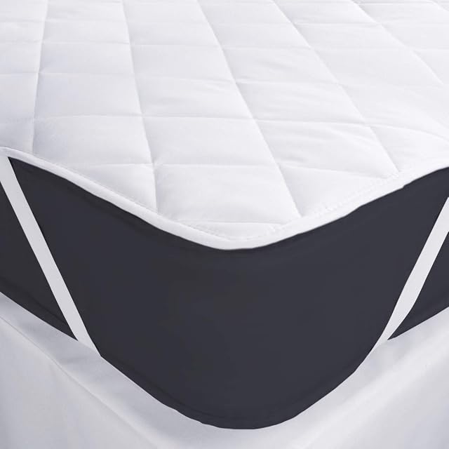 Oxford Homeware King Size Mattress Protector Extra Deep 30 CM Fitted Anti Allergy Breathable Microfiber Mattress Cover with Elastic Corner Straps
