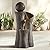 Modern Sphere Curve Zen Outdoor Floor Bubbler Water Fountain 39 1/2" High with LED Light Cascading for Garden Patio Yard Deck Home Lawn Porch House Relaxation Exterior Balcony - John Timberland