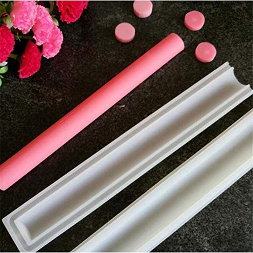 Molde de silicona para velas, molde de postre de mousse de tubo largo, moldes de jabón hechos a mano, moldes de helado, pudín, estrella, corazón, flor, cilindro redondo, cuadrado, fondant, dulces,