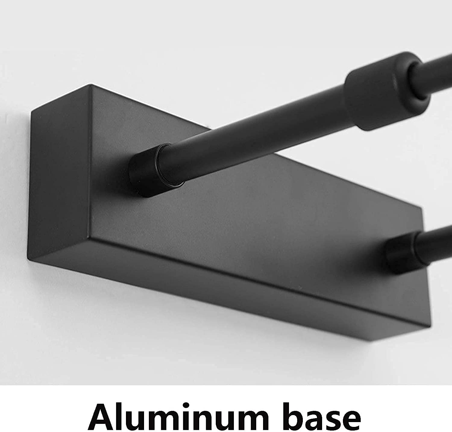 Lámpara de Espejo para baño, luz Regulable, Resistente al Agua, para Armario de baño, lámpara de Espejo Ajustable (Negra, 42 cm)