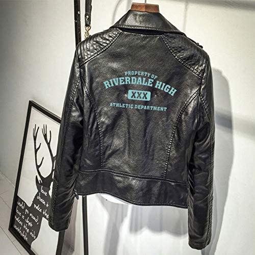 AIWUYOU Giacca in pelle alla moda Riverdale con