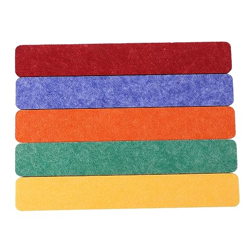 HOMSFOU 5Pcs Felt Wall Stickers Bulletin Boards for Home Classroom Office Self Adhesive Design for Easy Memo Display and Personalization