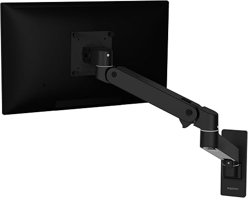Ergotron – Upgraded LX Pro Premium Single Monitor Arm, VESA Wall Mount – for Monitors Up to 34 Inches, 4 to 22 lbs – Matte Black