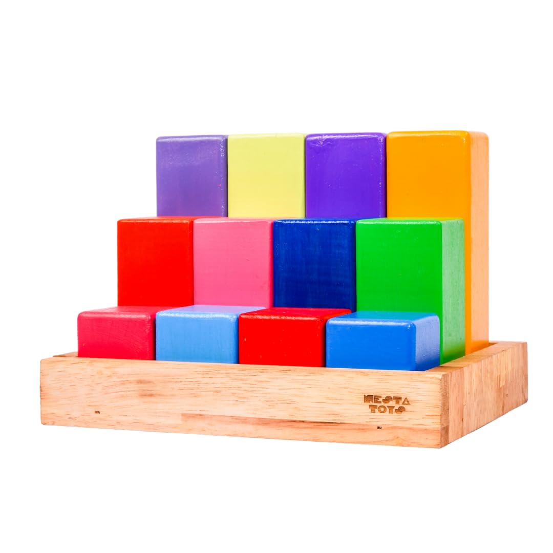 NESTA TOYS - Wooden Building Blocks with Tray | Rainbow Math Rod Toy | Montessori Toys (2-8 Years) (B0CNCL5TJP) Amazon Price History, Amazon Price Tracker