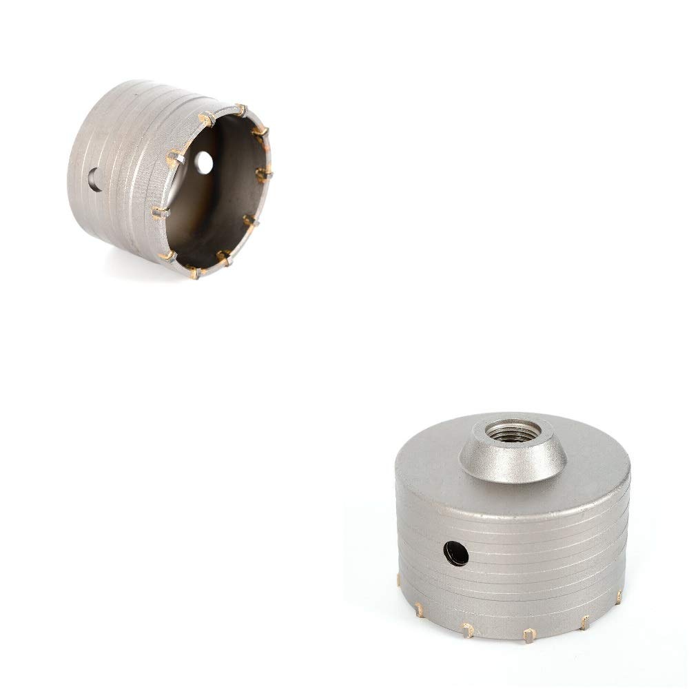 Juego de Brocas Para Hormigón y Piedra Hormigón Seco Coronas perforadoras de hormigón machos para cónico multigrado(Broca agujero broca sacanúcleos Diámetro 30~110 mm Kit) (6 Stück)