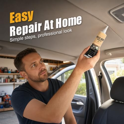 Waterproof Car Headliner Repair Glue, Fabric Upholstery Adhesive (1) - 5