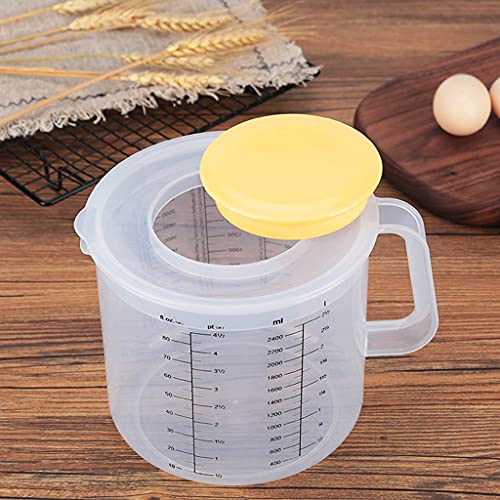 Tazón medidor plástico 2.5 L con tapa transparente miniatura 6