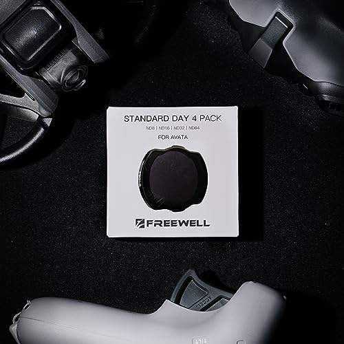 Freewell Standard Day - 4Pack ND8, ND16, ND32, ND64 Filters Compatible with DJI Avata Drone/O3 Air Unit, clear - Image 4