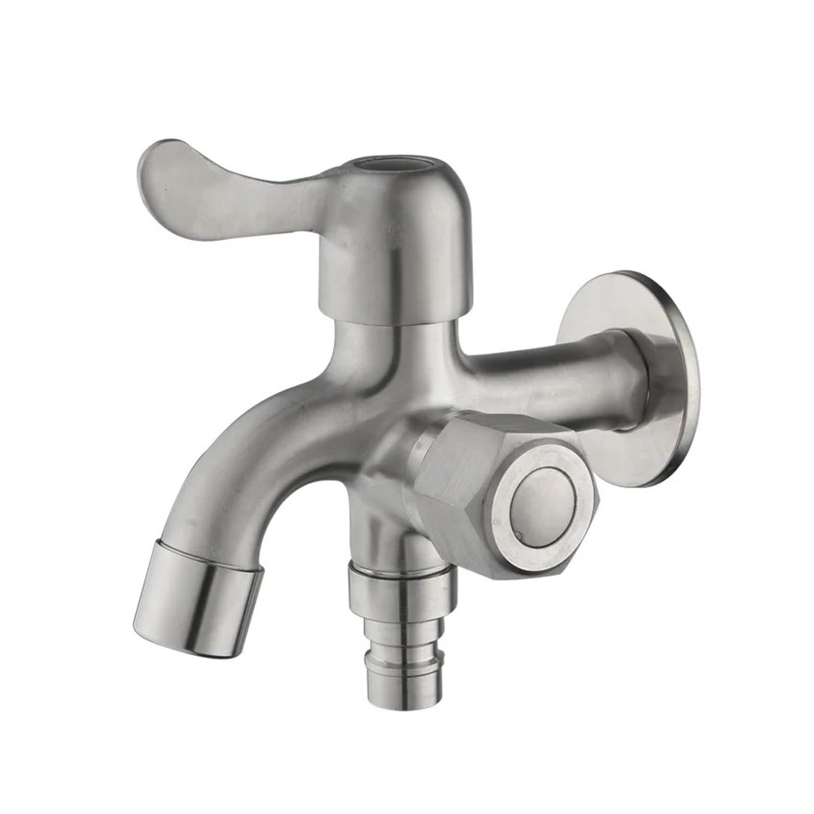 Robinet machine à laver double en inox 304 durable G1/2
