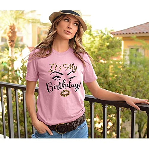 Birthday Shirts for Women: Happy Birthday Party Short Sleeve Tops3