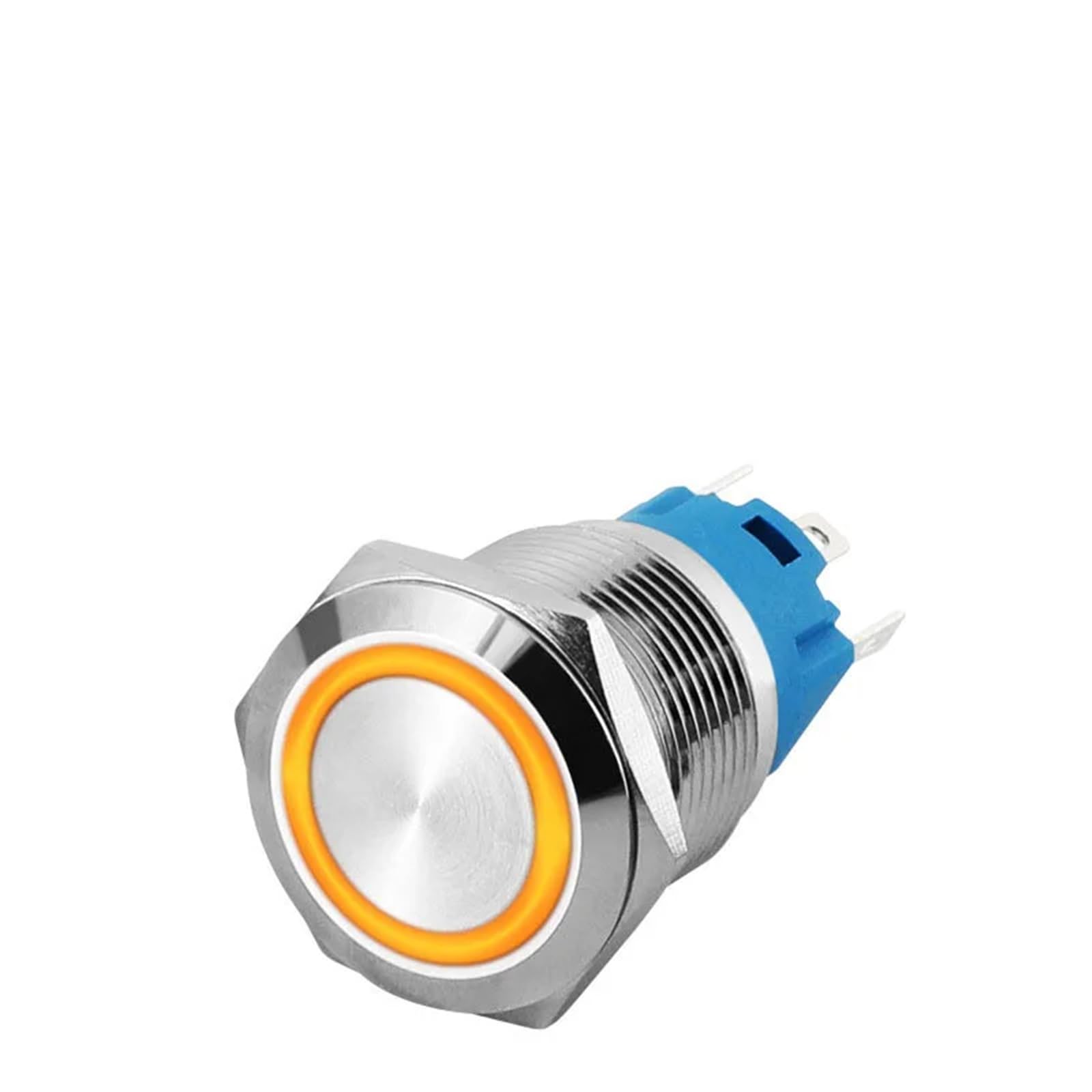Interruptor de botón metálico de 16mm con bloqueo de 220V para motor y coche 7