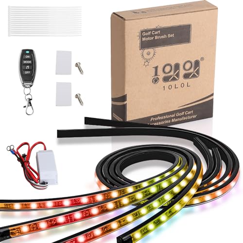 10L0L Golf Cart Underglow Led Light Strip Kit, 22 Modes Glow Neon Underbody Lighting With Wireless Remote Control thumb #7