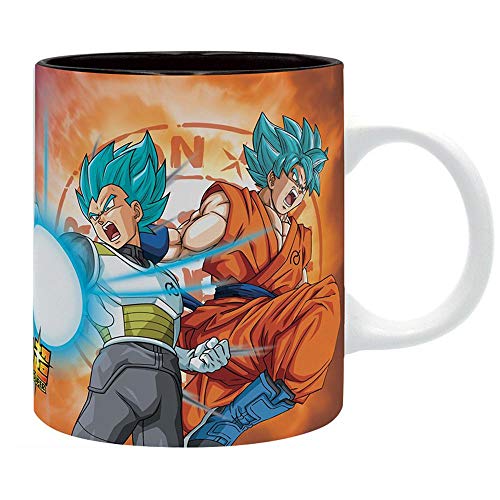 Dragonball Super - Taza de café, diseño de Son Goku y Vegeta Vs Freezer