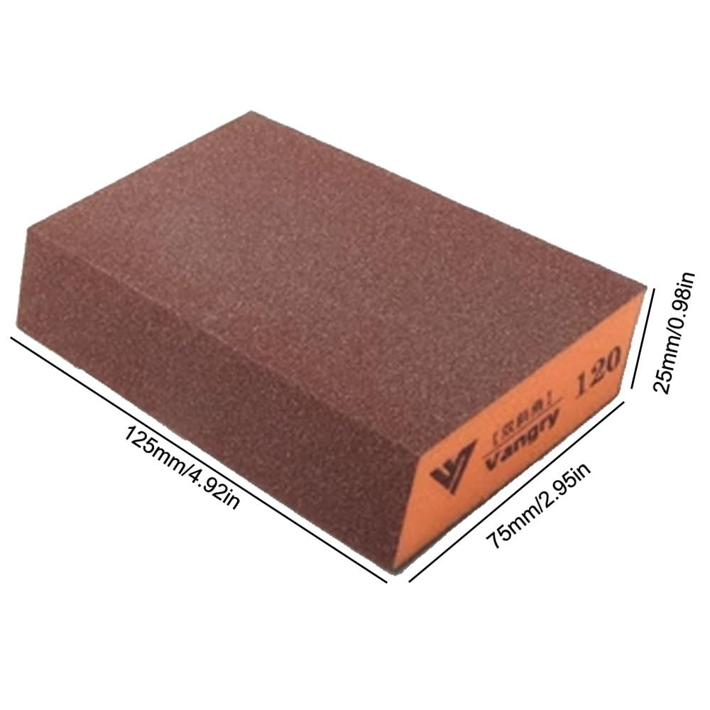 Spugne abrasive, Sabbia ad angolo. Blocco da 10 pezzi Wet Dry grana 60/100/120 lavabile riutilizzabile