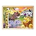Melissa & Doug African Plains Wooden Jigsaw Puzzle (Preschool, Sturdy Wooden Construction, 24 Pieces, 15.55″ H × 11.6″ W × 0.35″ L, Great Gift for Girls and Boys - Best for 3, 4, and 5 Year Olds)