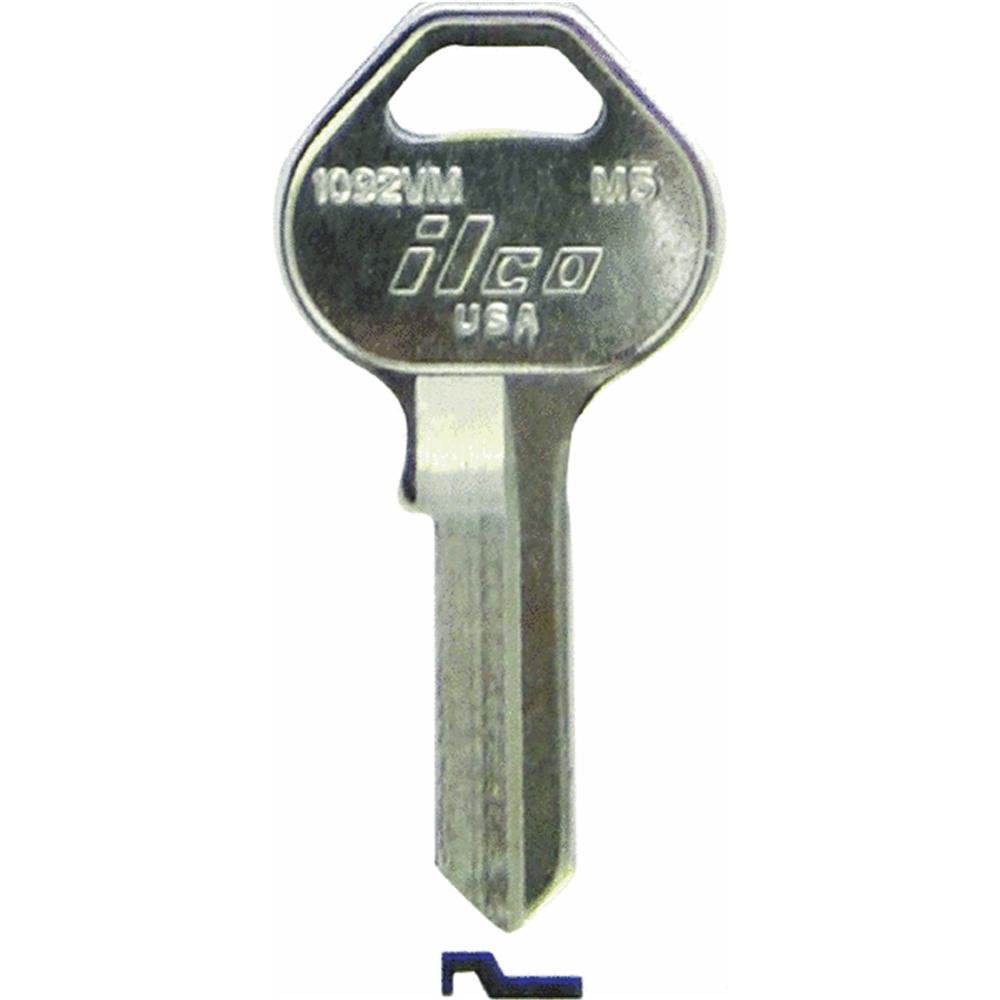 KABA ILCO M5-1092VM Key Blank for Master Padlock Key Blank Equivalent of K81KR