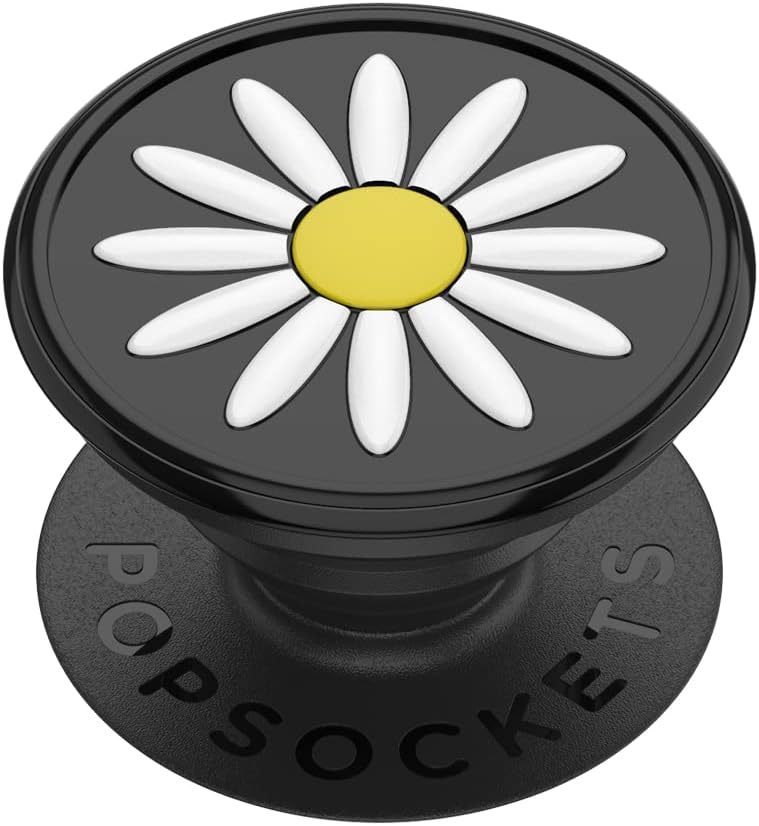 PopSockets Phone Grip with Expanding Kickstand, Floral - Festival Daisy Black